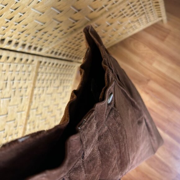 International Leather Collection Womens Vintage Short Size 9/10 Brown Suede - Picture 4 of 9